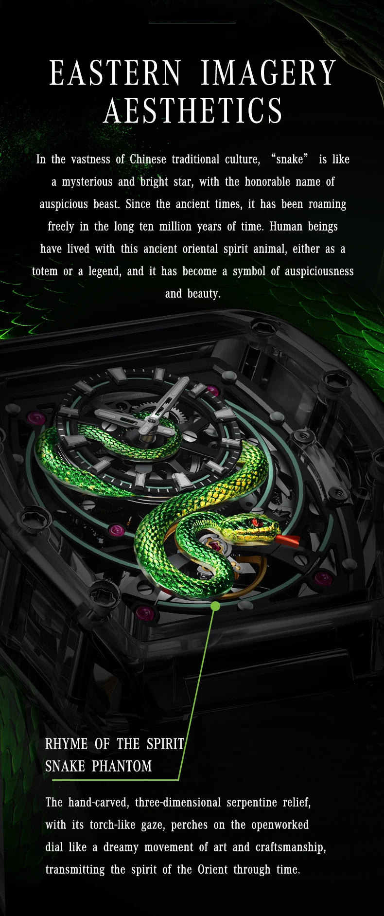 Bonest Gatti - Black Crystal Snake Series 6004