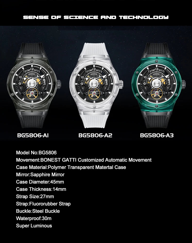 Bonest Gatti - Crystal Case 5807 - Edição Limitada